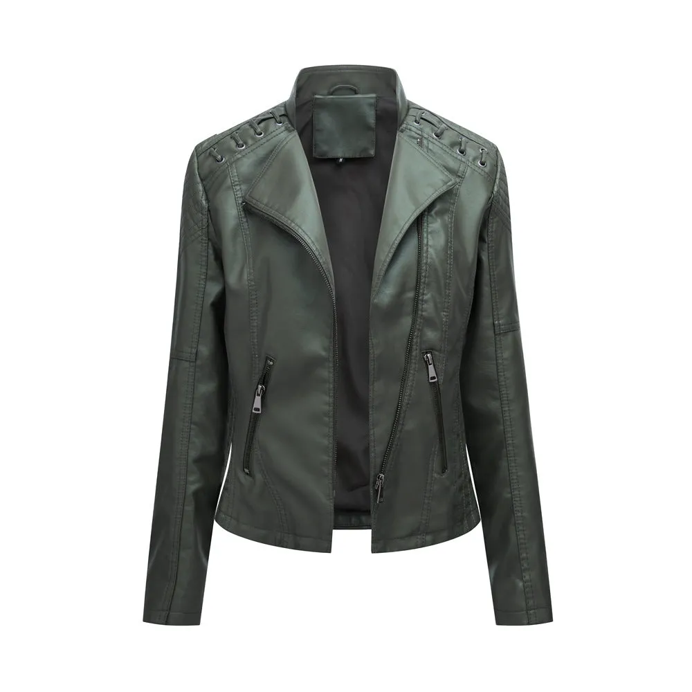 Amy slim fit women's leather jackets