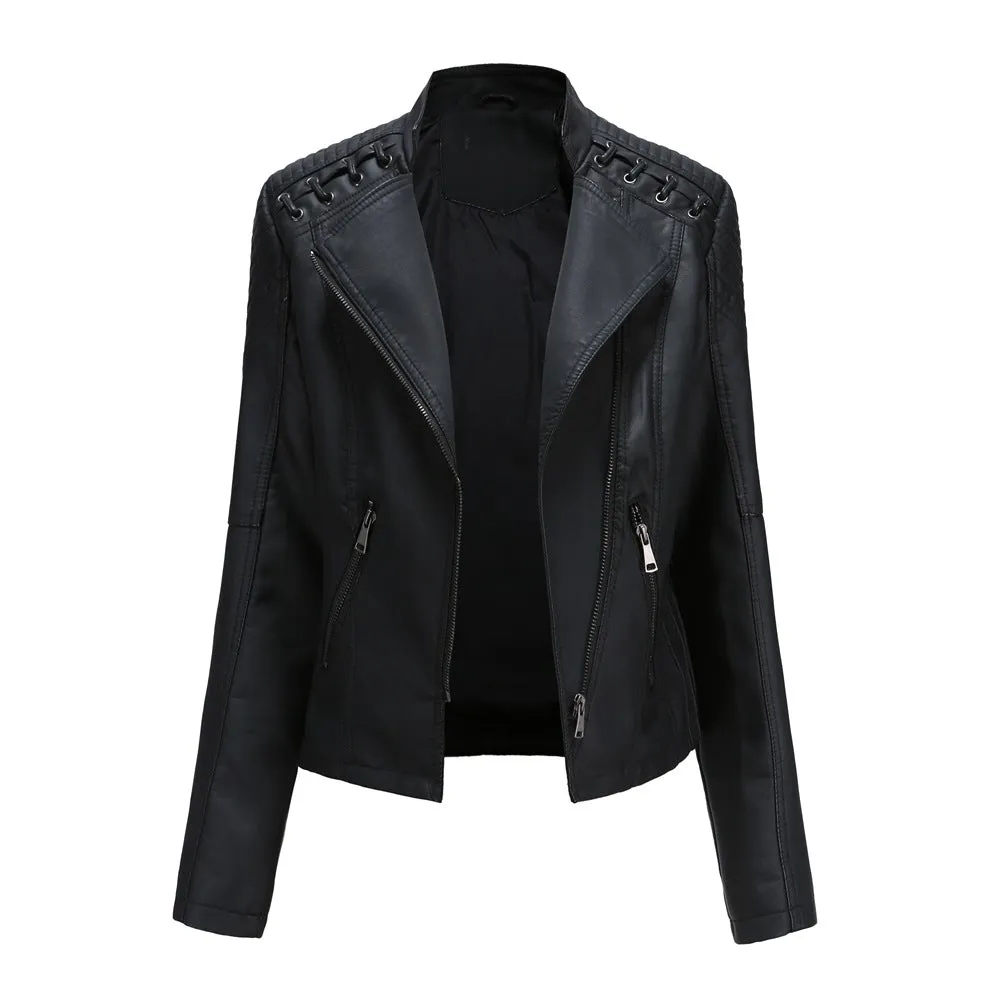 Amy slim fit women's leather jackets