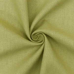 Bamboo Green Cross-Hatch Handkerchief Linen-Rayon Woven Fabric