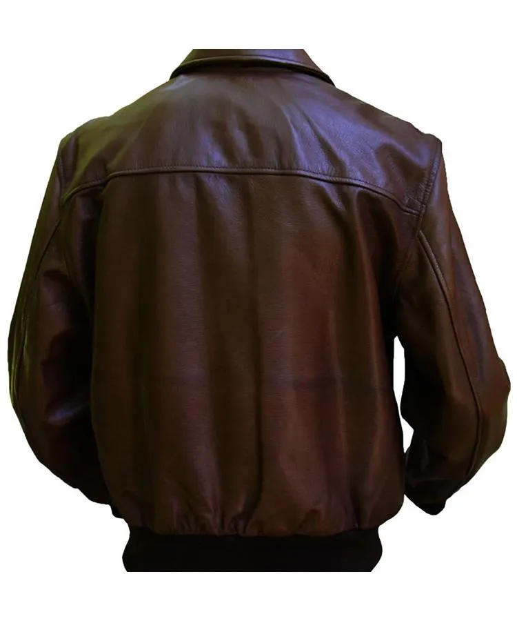 Barnstormer Leather Bomber Jacket