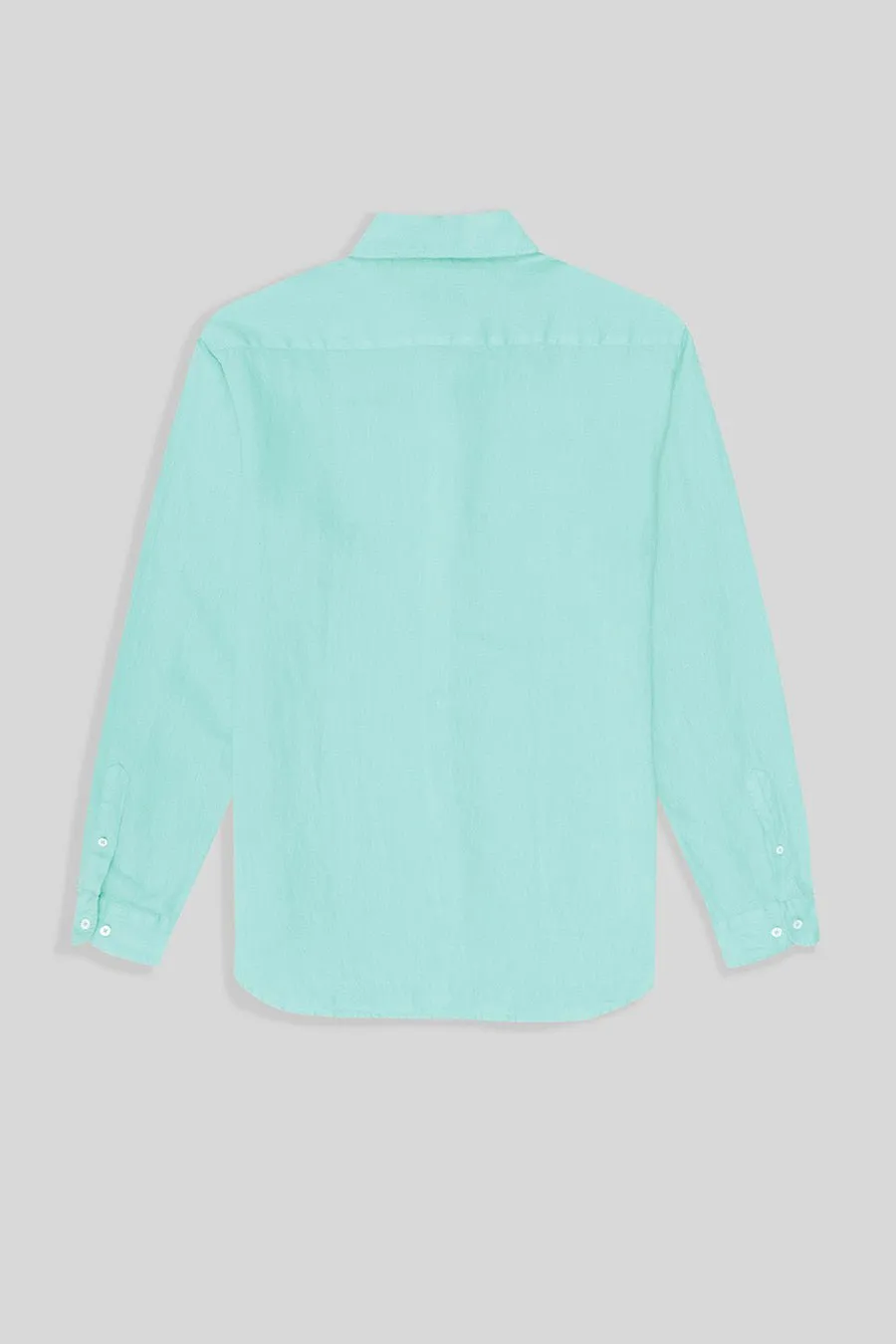 basic linen shirt aquamarine