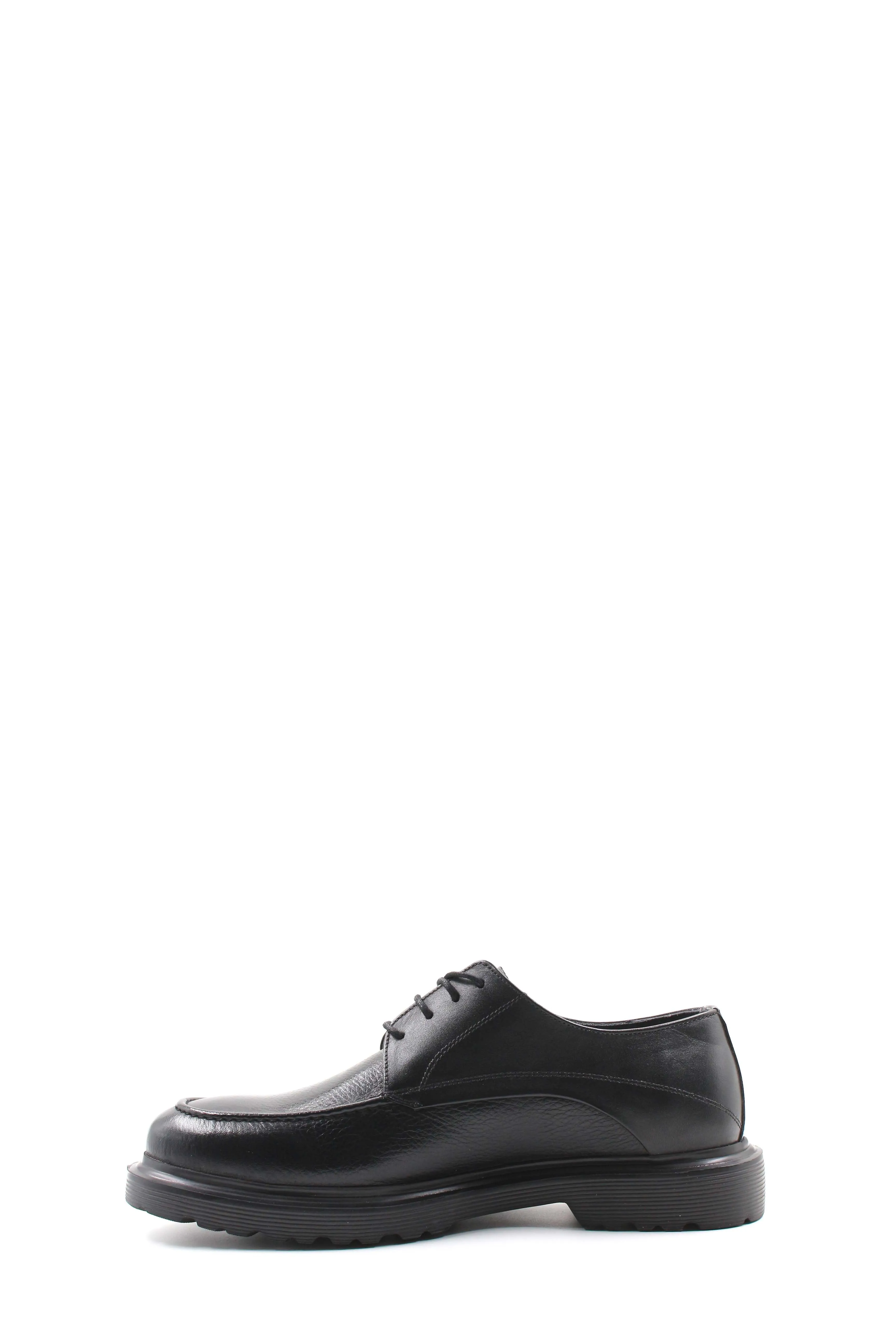 Black Thick Sole Derby Shoes-Wessi