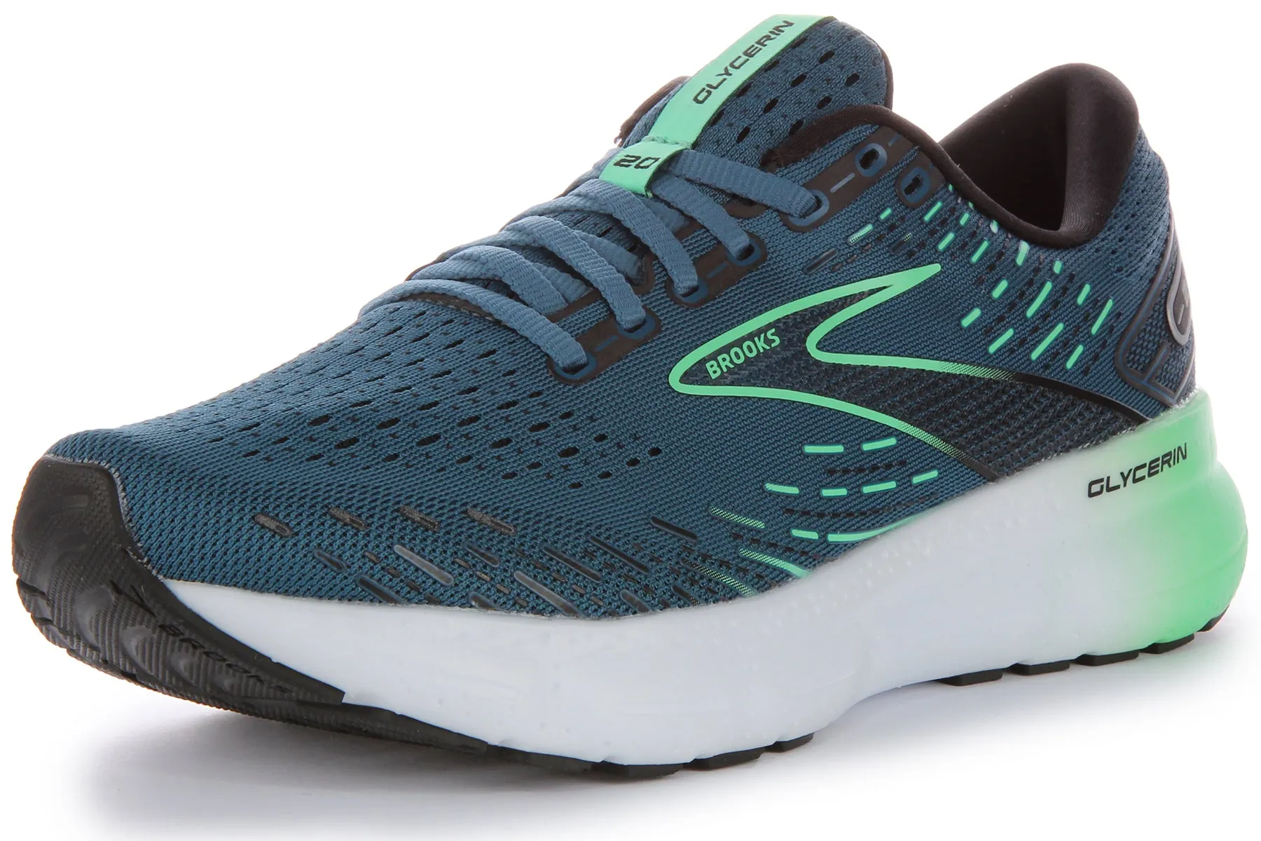 Brooks Glycerine 20 In Turquoise For Men