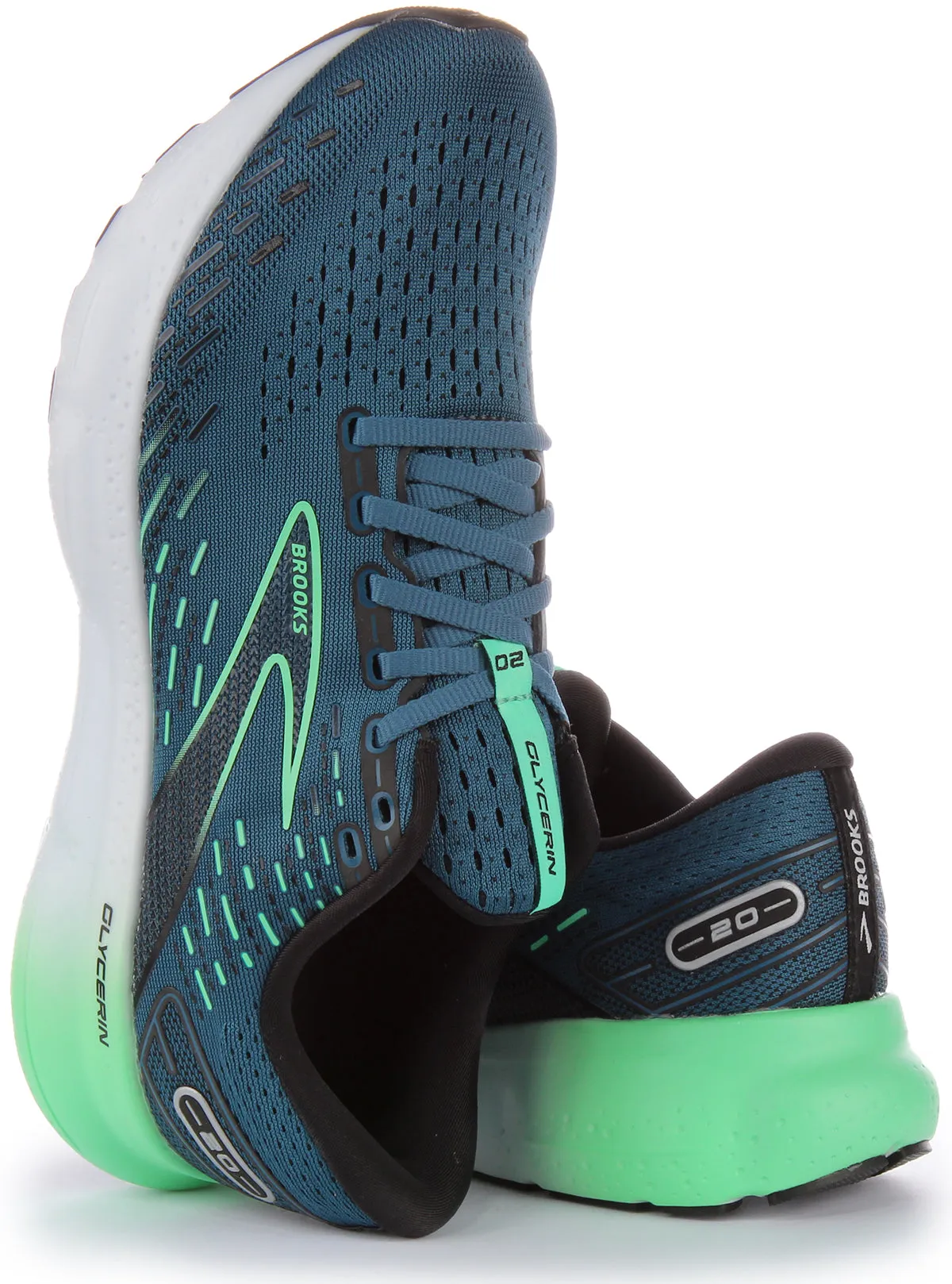 Brooks Glycerine 20 In Turquoise For Men