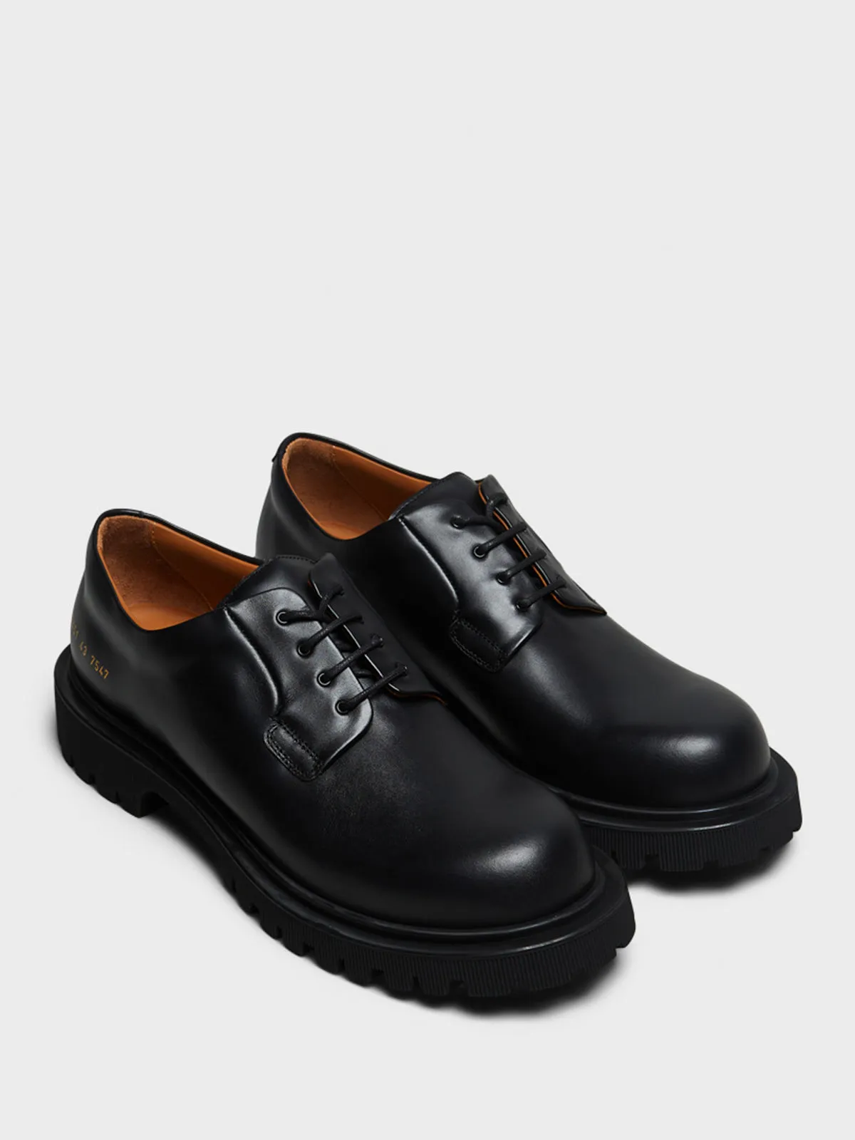 Chunky Derby Shoes in Black