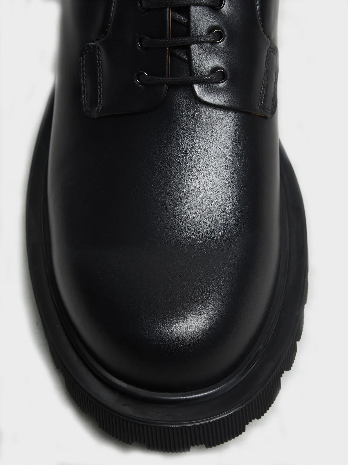 Chunky Derby Shoes in Black