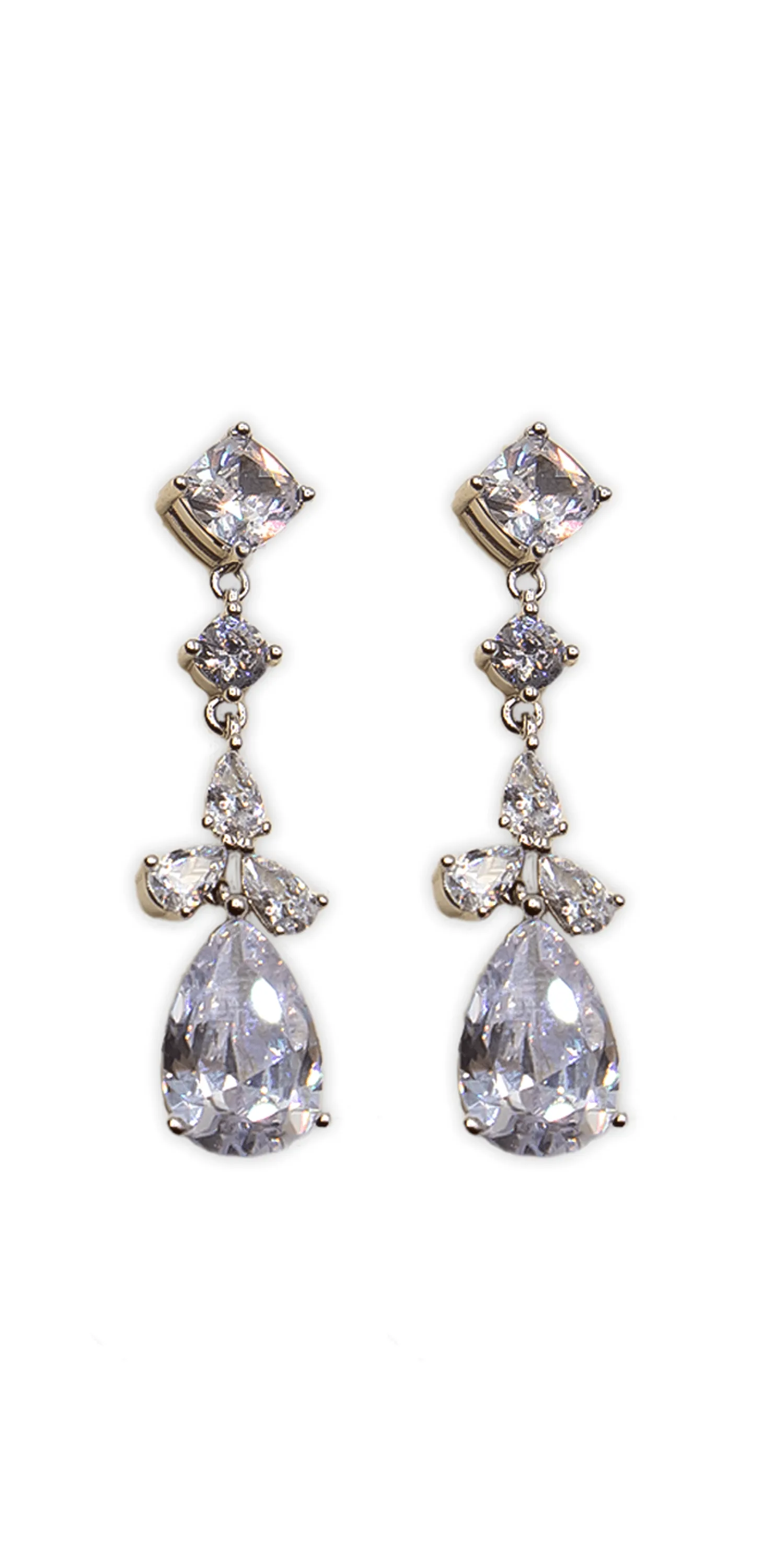 Cubic Zirconia Drop Earrings