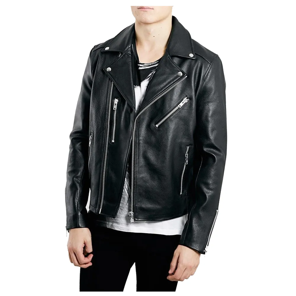 David Bowie Style Fashion Biker Leather Jacket