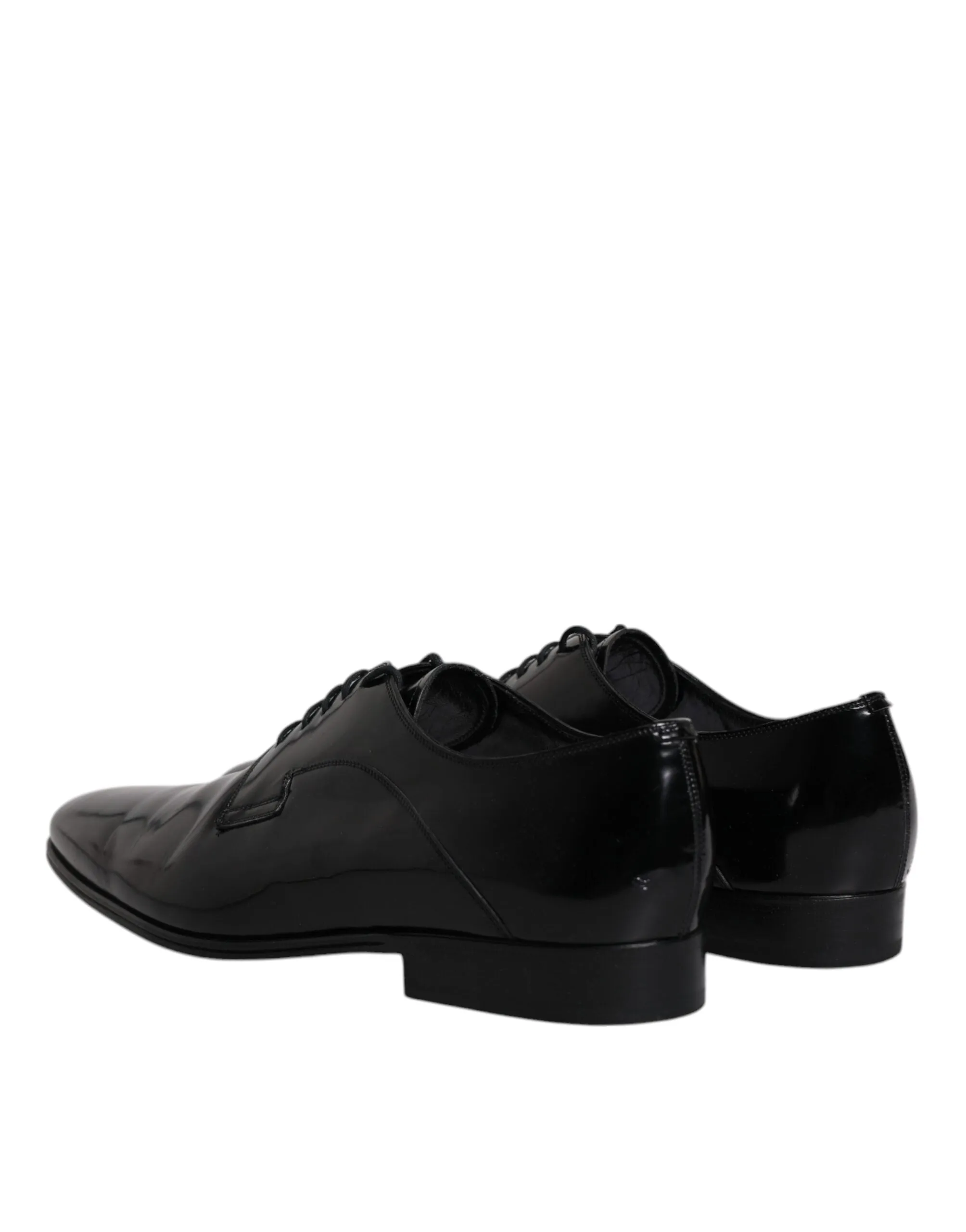 Dolce & Gabbana Black Leather Lace Up Derby Formal Shoes