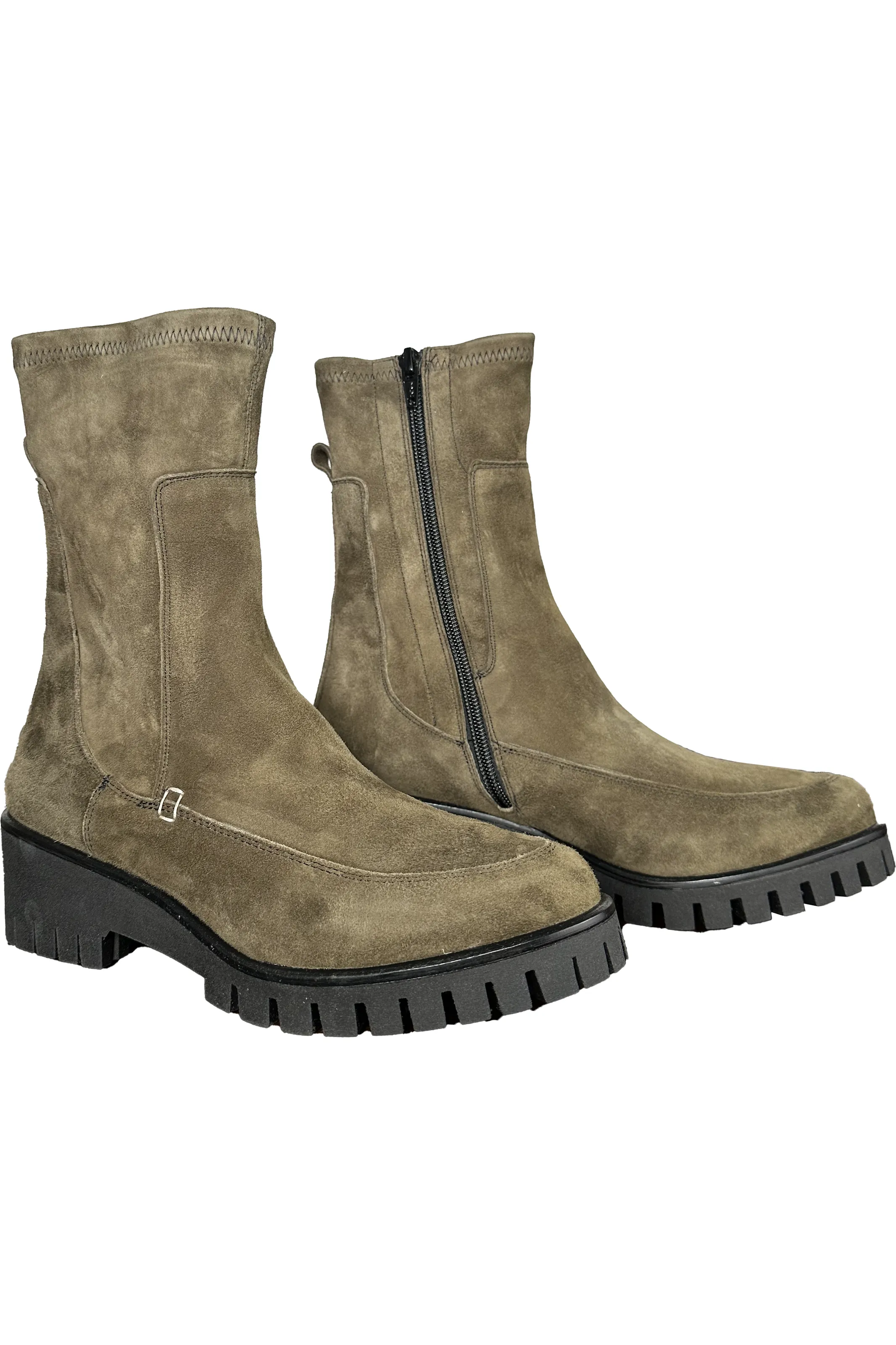 Donna Carolina Ray Cozy Boot 50.699.038 | Camoscio Military (Green Suede) | Clearance Final Sale