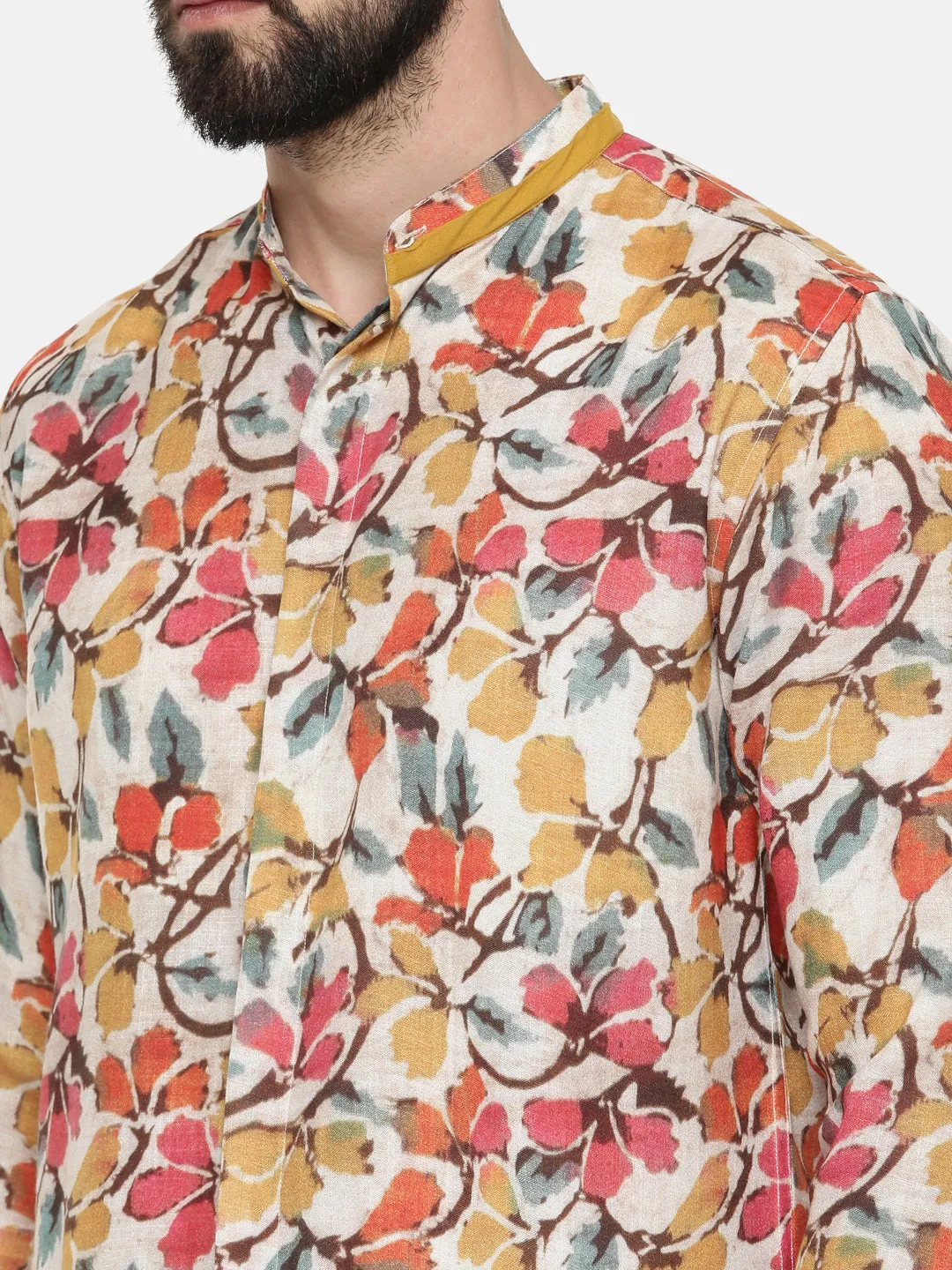 Floral Print Designer Shirt for Men - MM0820