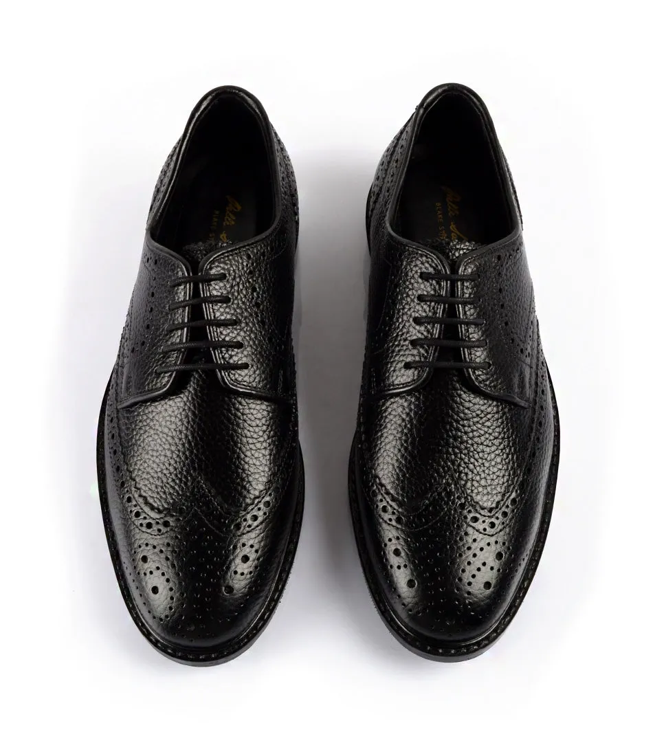 Full Brogue Derby - Black (Wide)