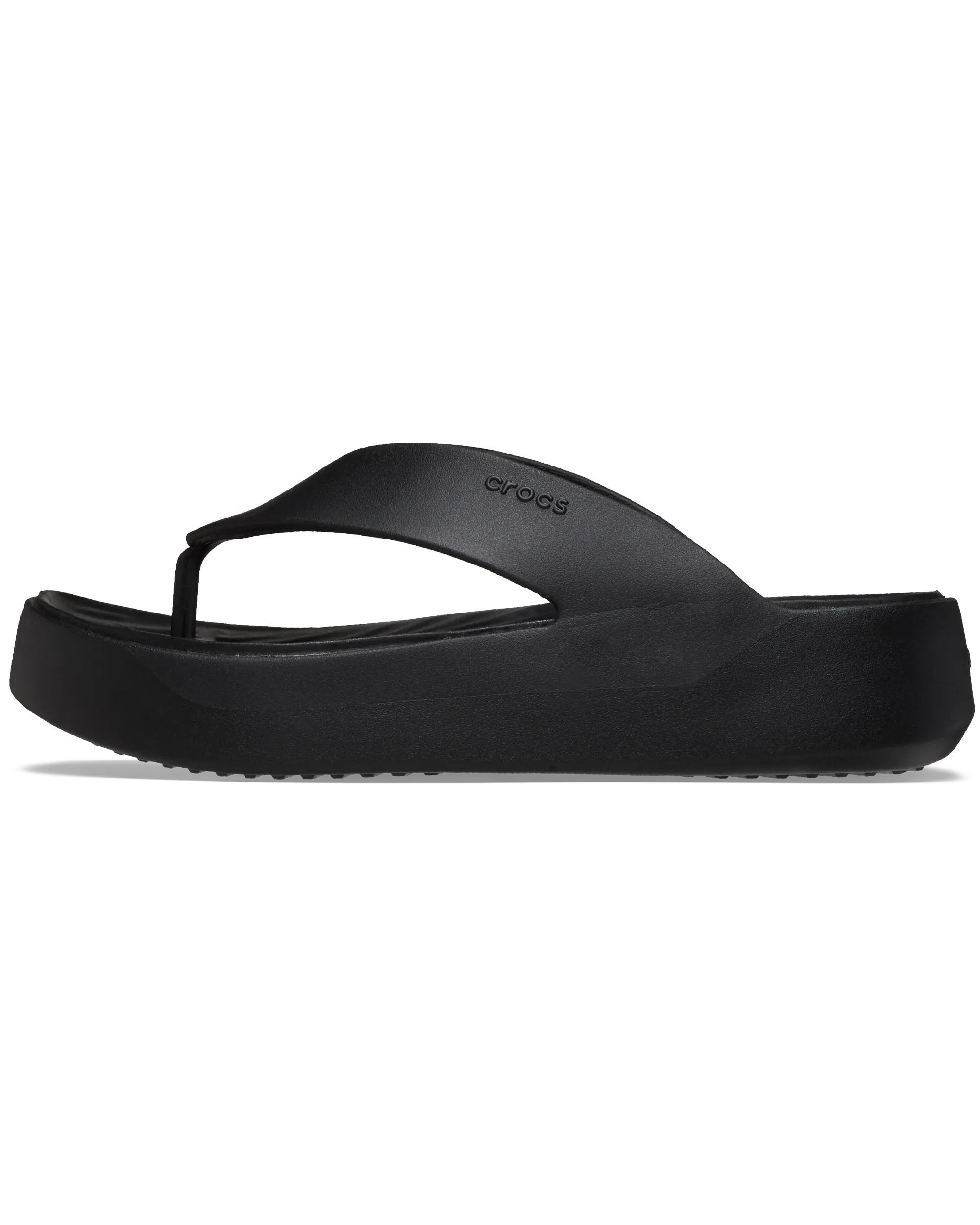 Getaway Platform Flip Flops in Black