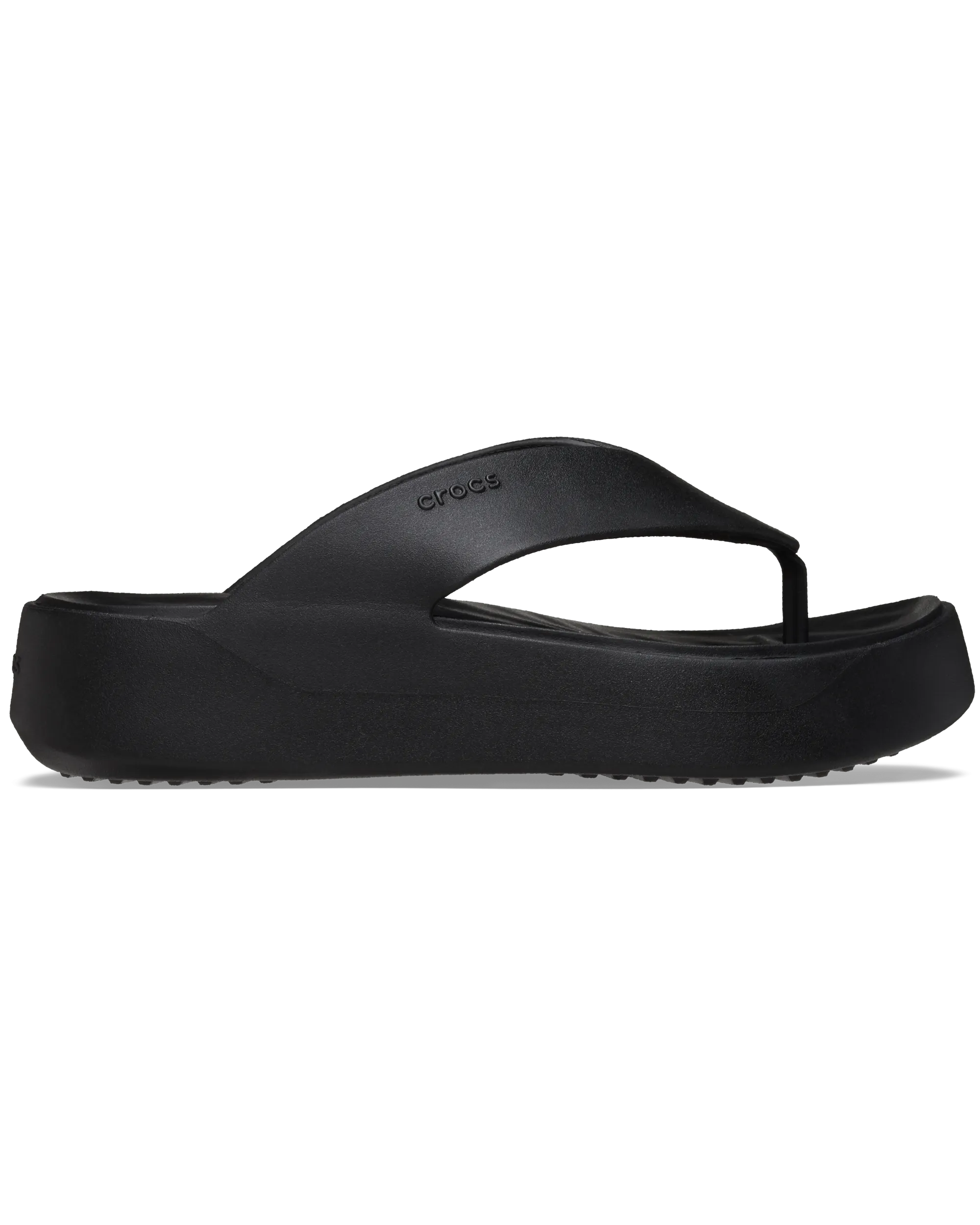 Getaway Platform Flip Flops in Black