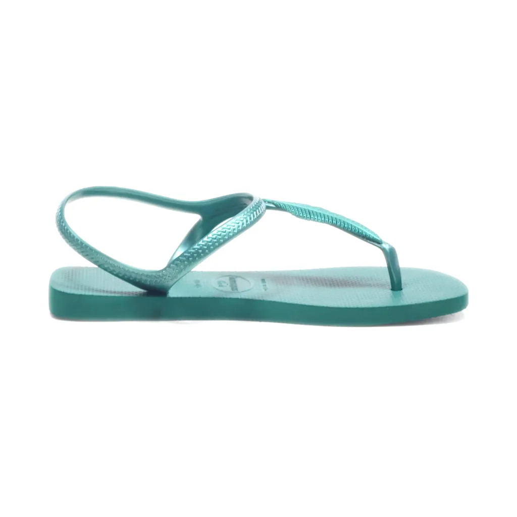 Havaianas Urban Basic Flip Flops Rubber Green Colour For Women