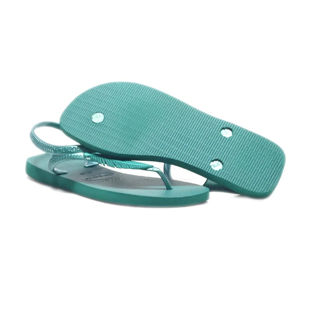 Havaianas Urban Basic Flip Flops Rubber Green Colour For Women