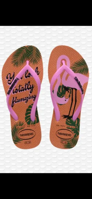 Kids Slim Flamingo Flip Flop