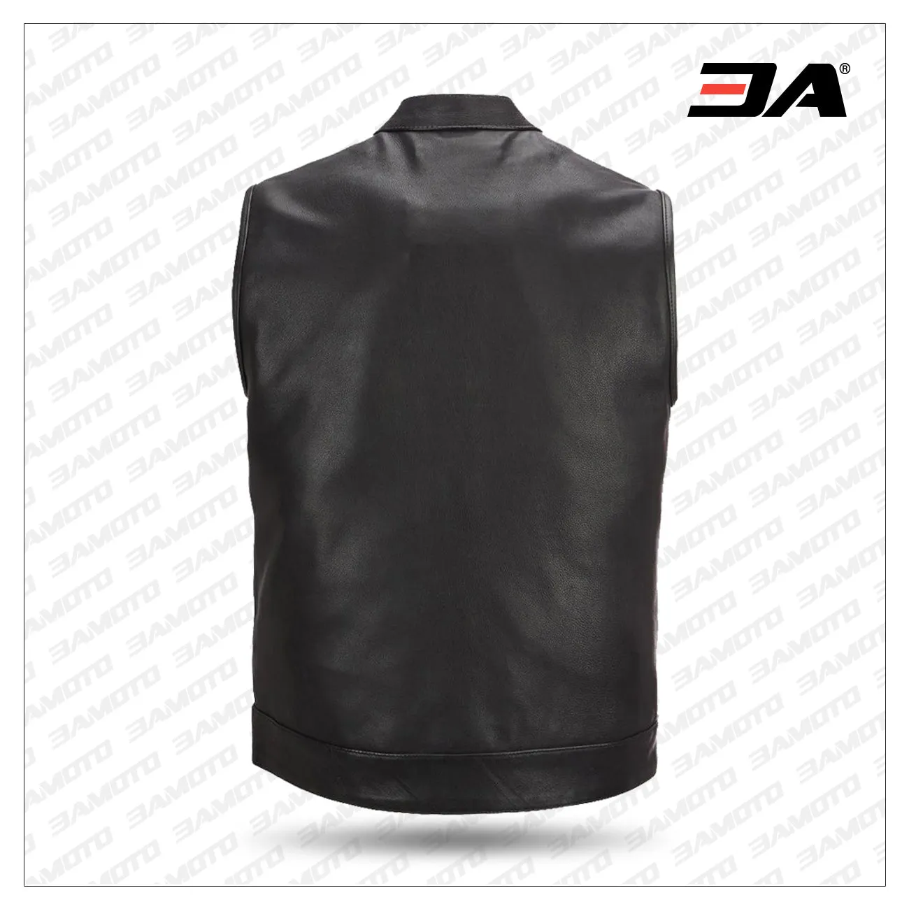 Leather Cycle Performance Patchwork Leather Vest-Wilsons Replica