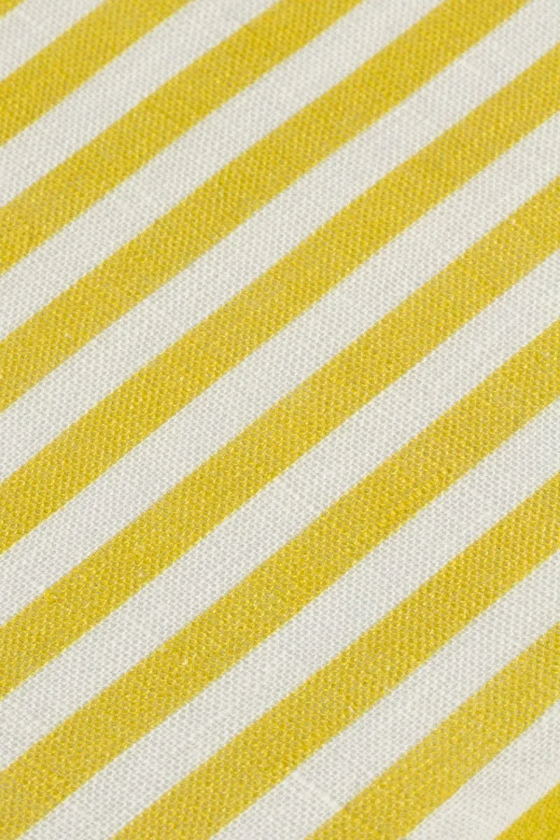 linen striped shirt yellow