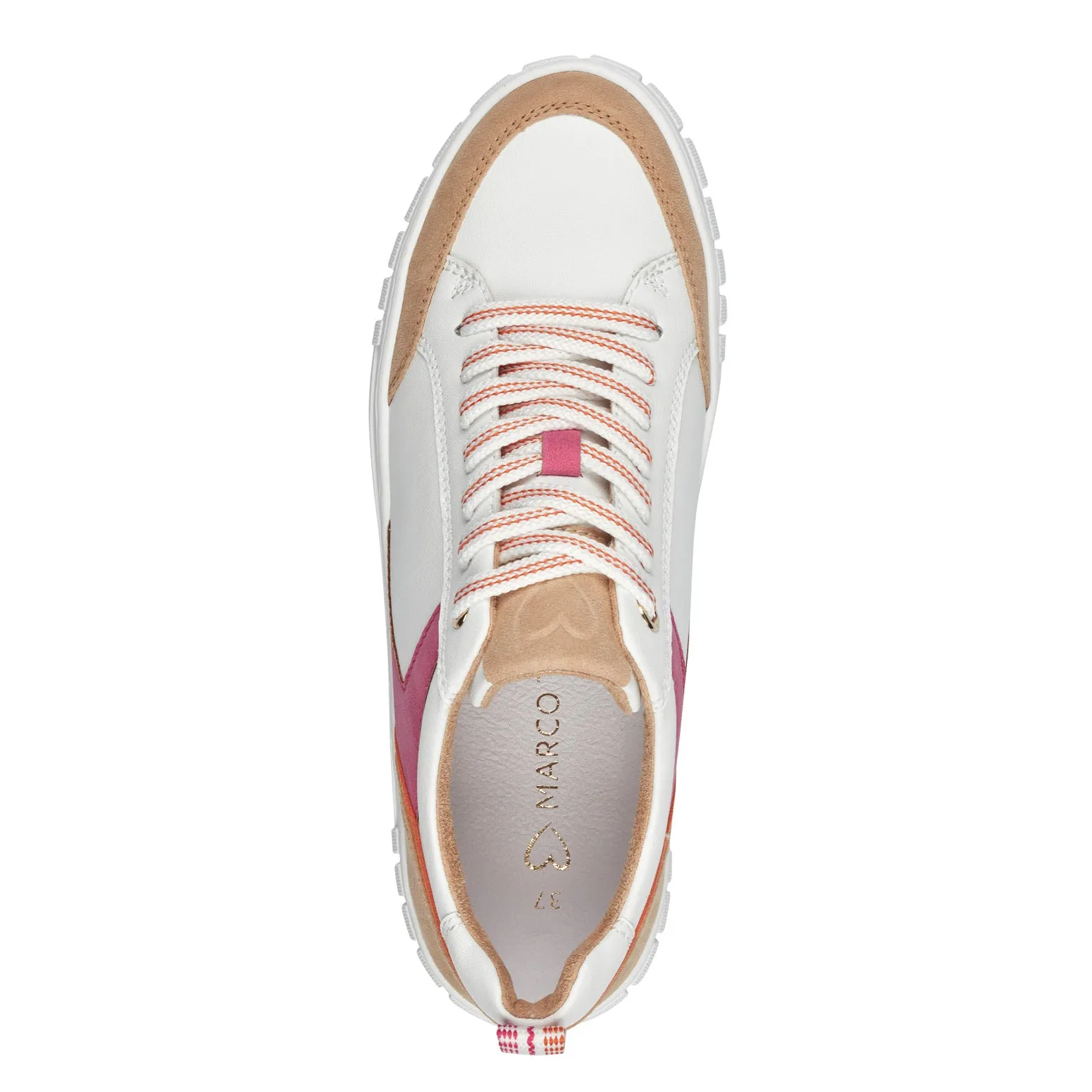 Marco Tozzi Womens Sneaker 23703 White/Pink