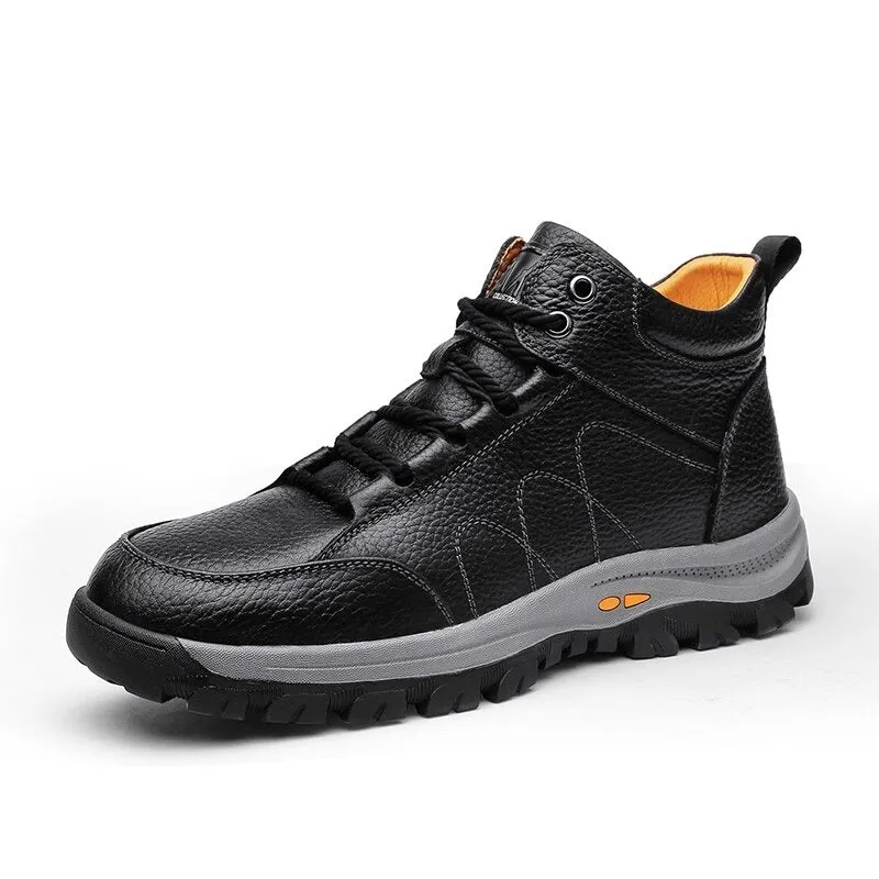 Men's Waterproof Warm Hiking Ankle Boots