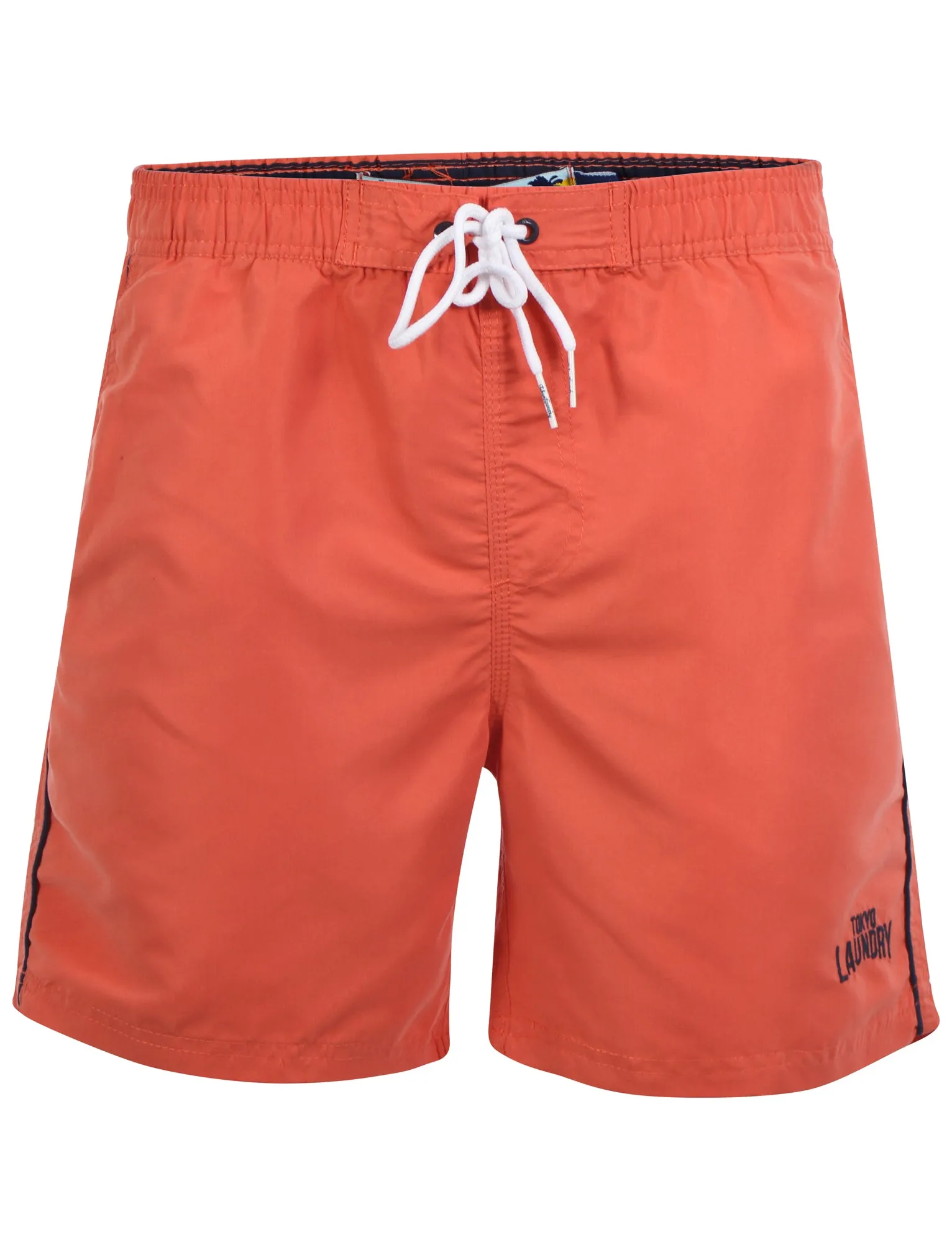 Mostyn Swim Shorts with Free Matching Flip Flops in Paprika - Tokyo Laundry