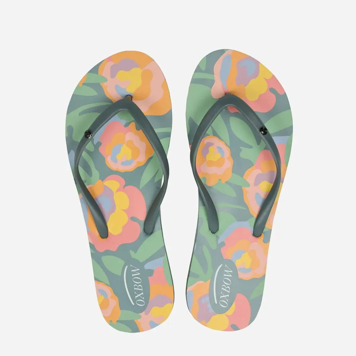 OXBOW Womens Virtilim Printed Flip Flops