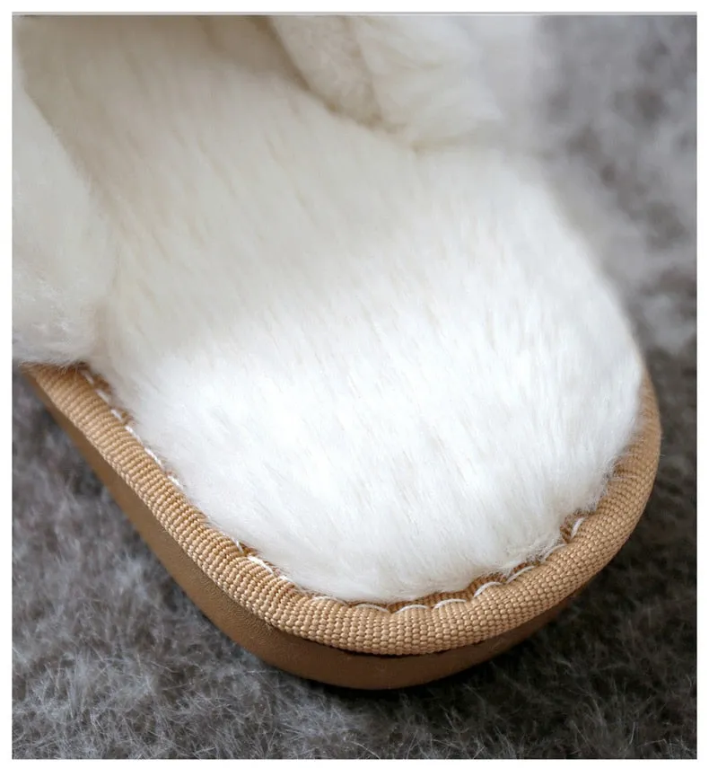 Plush Winter Warm Women House Slippers