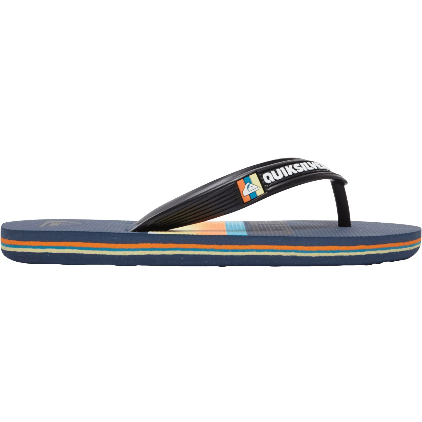 Quiksilver Kids Molokai Slab Flip Flops - Black/Blue