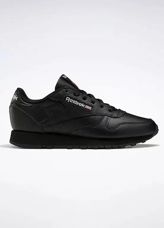 Reebok Classic Leather Womens Running Trainers -Black