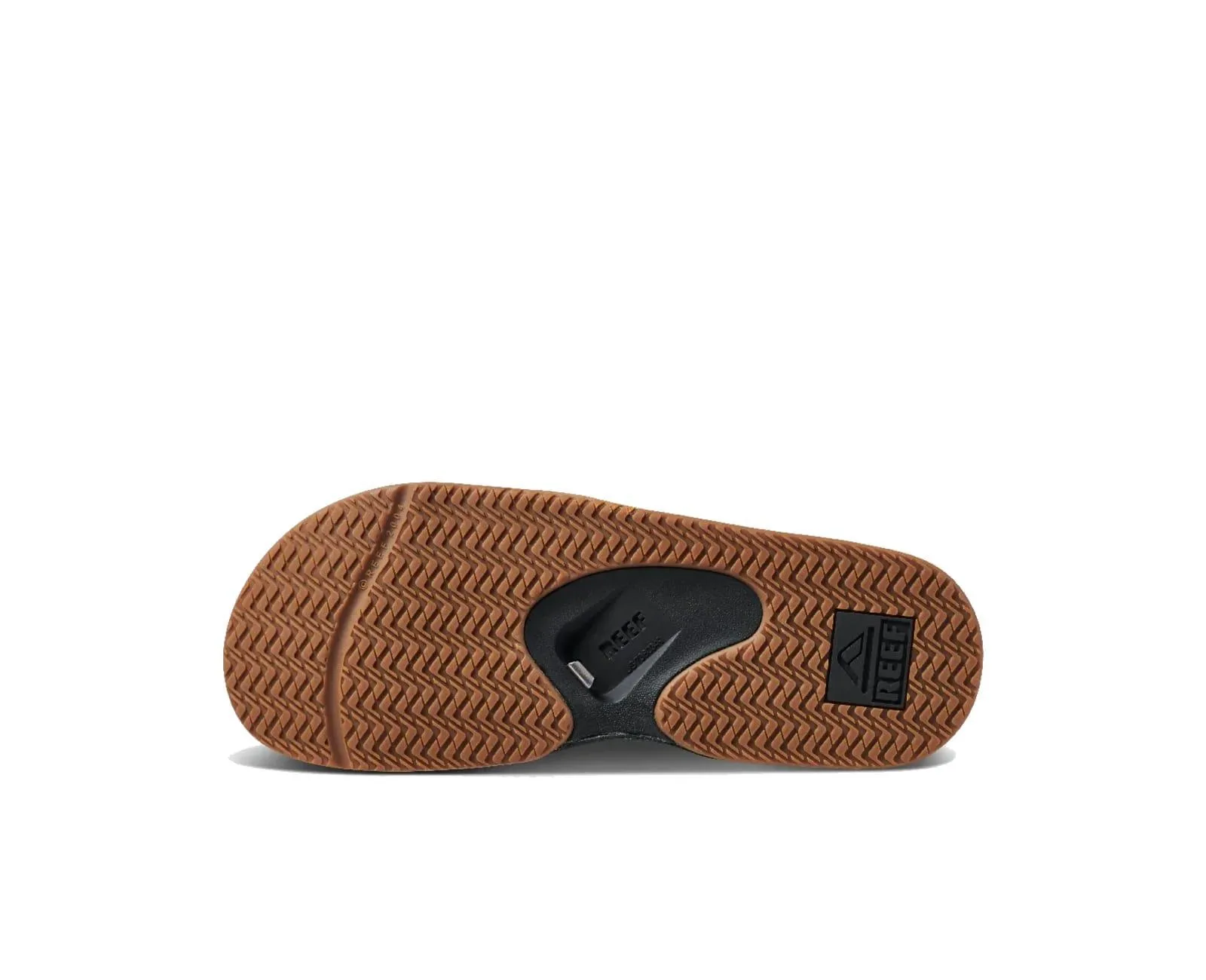 Reef Fanning Slide Sandal Black Silver