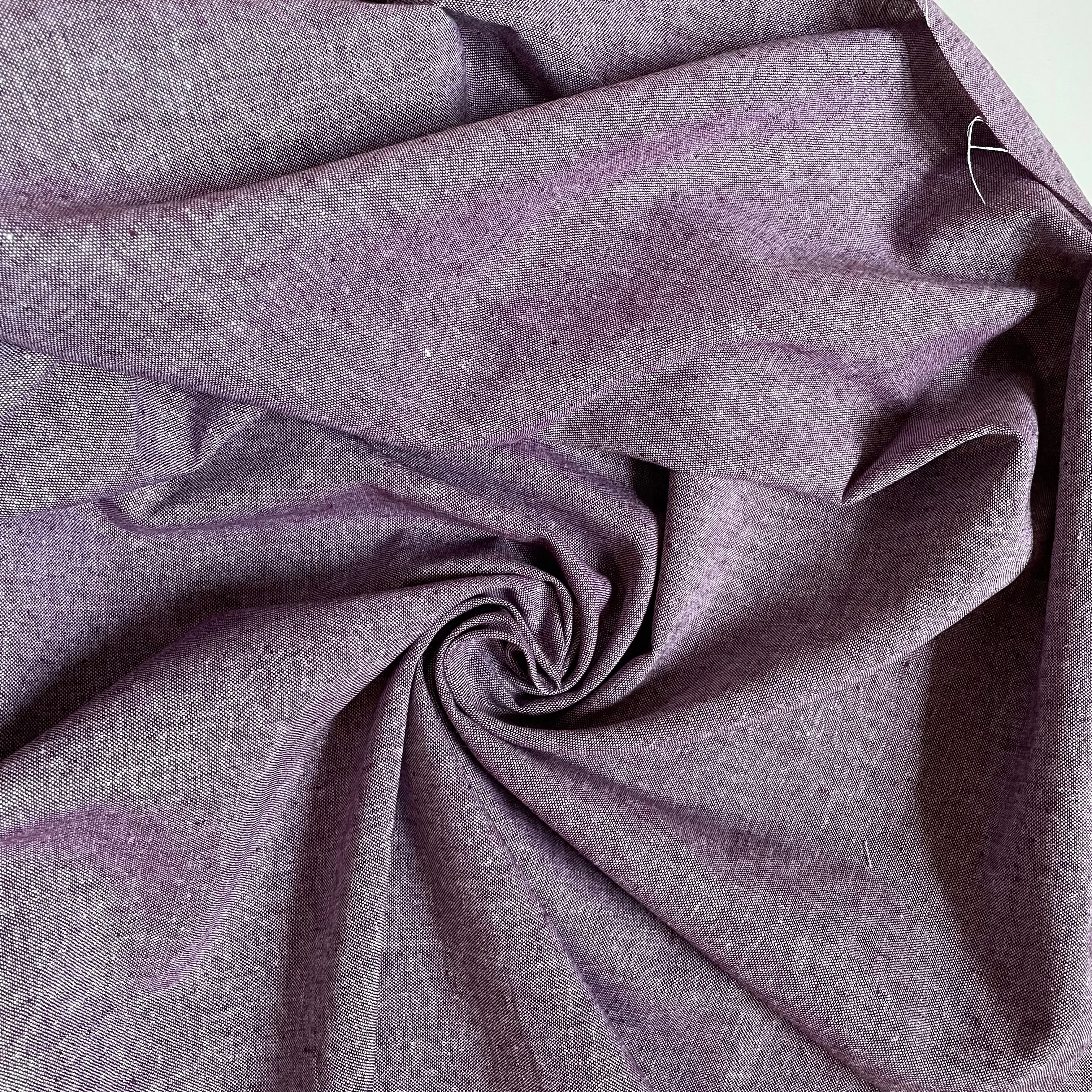 Robert Kaufman : Essex Yarn Dyed Linen / Cotton - Eggplant