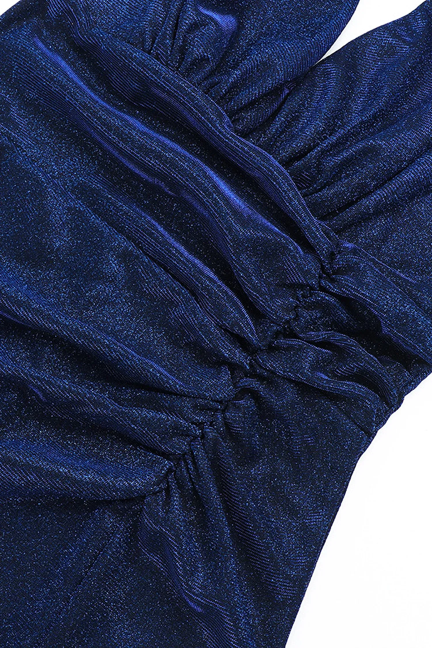 Royal Blue Glitter Halter Maxi Dress