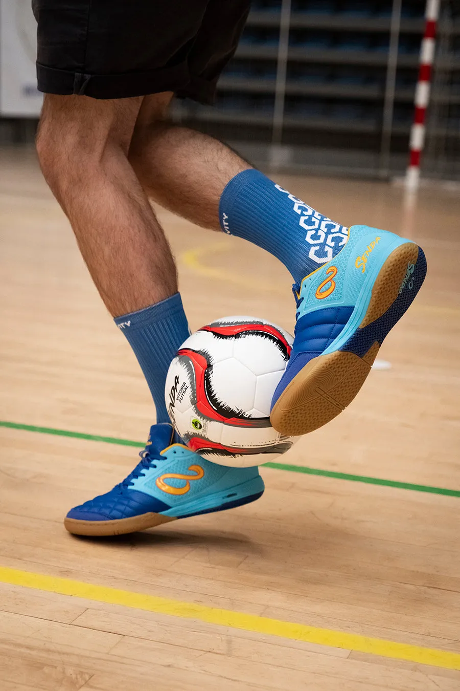 Senda Athletics USHUAIA Club 2.0 Futsal Shoe - Blue/Yellow