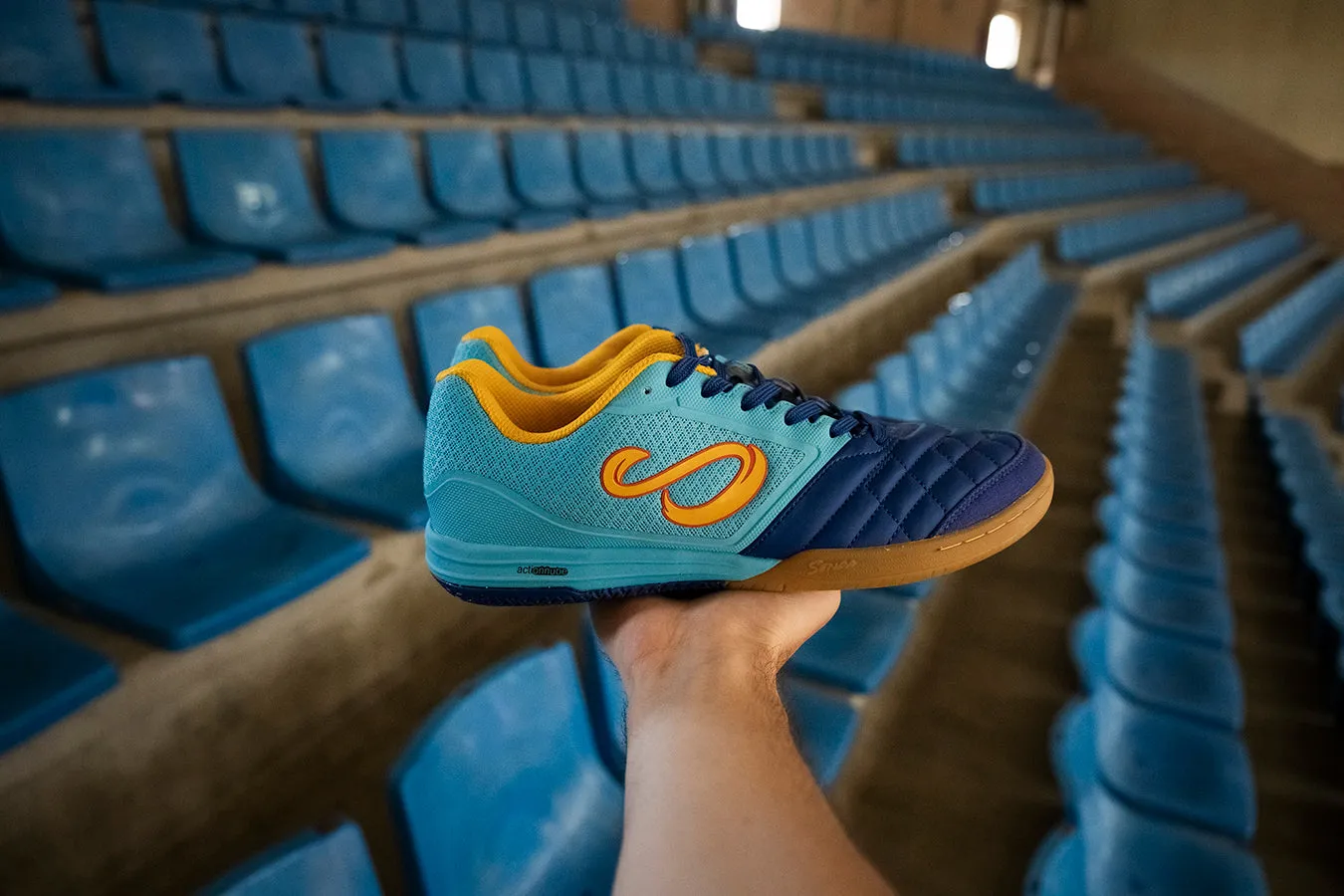 Senda Athletics USHUAIA Club 2.0 Futsal Shoe - Blue/Yellow