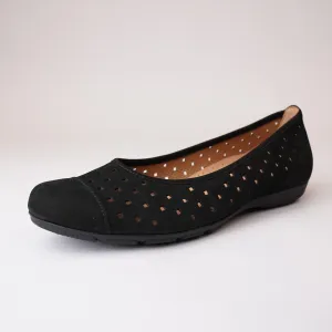 Skylar Schwarz Nubuck Ballet Flats