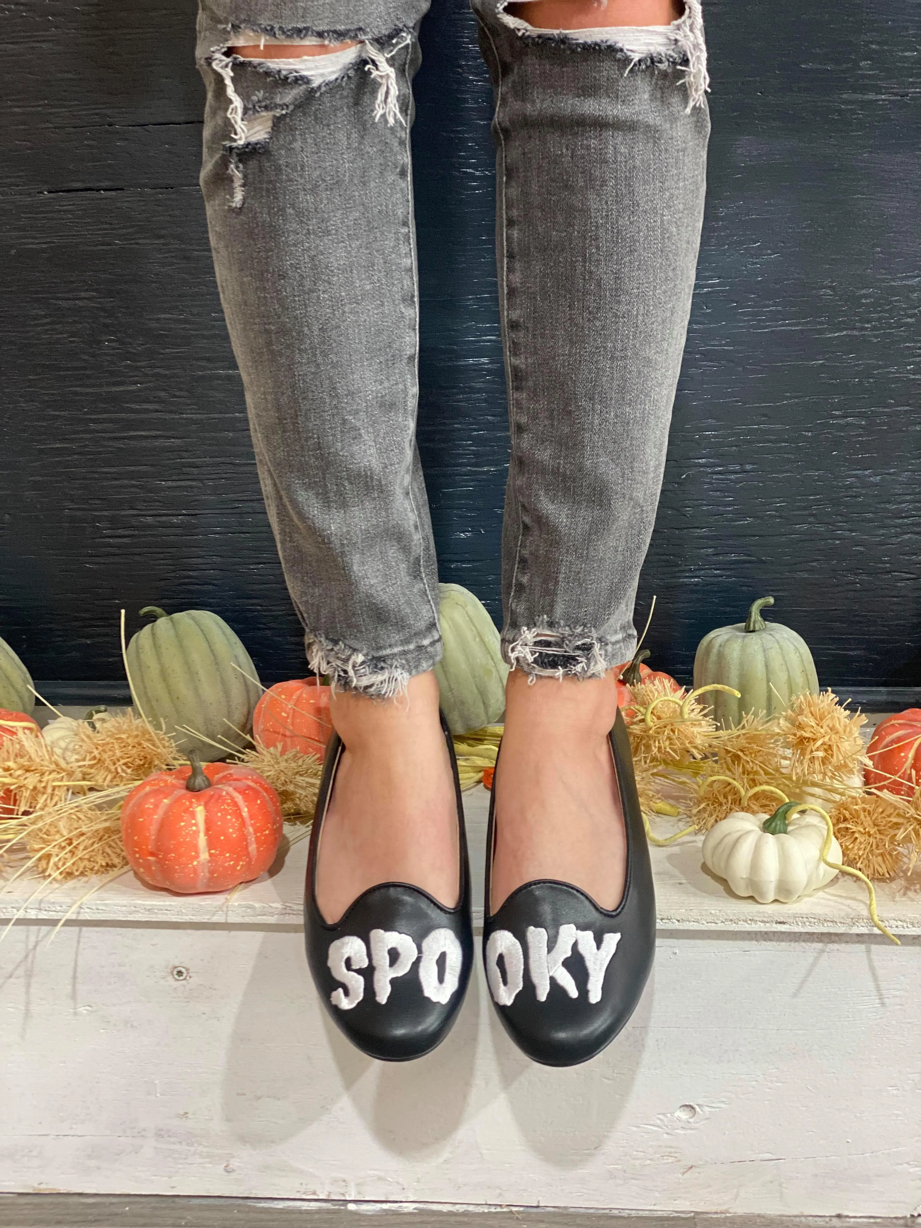 Spooky Ballet Flat Shoes- StrangeCvlt - Final Sale*