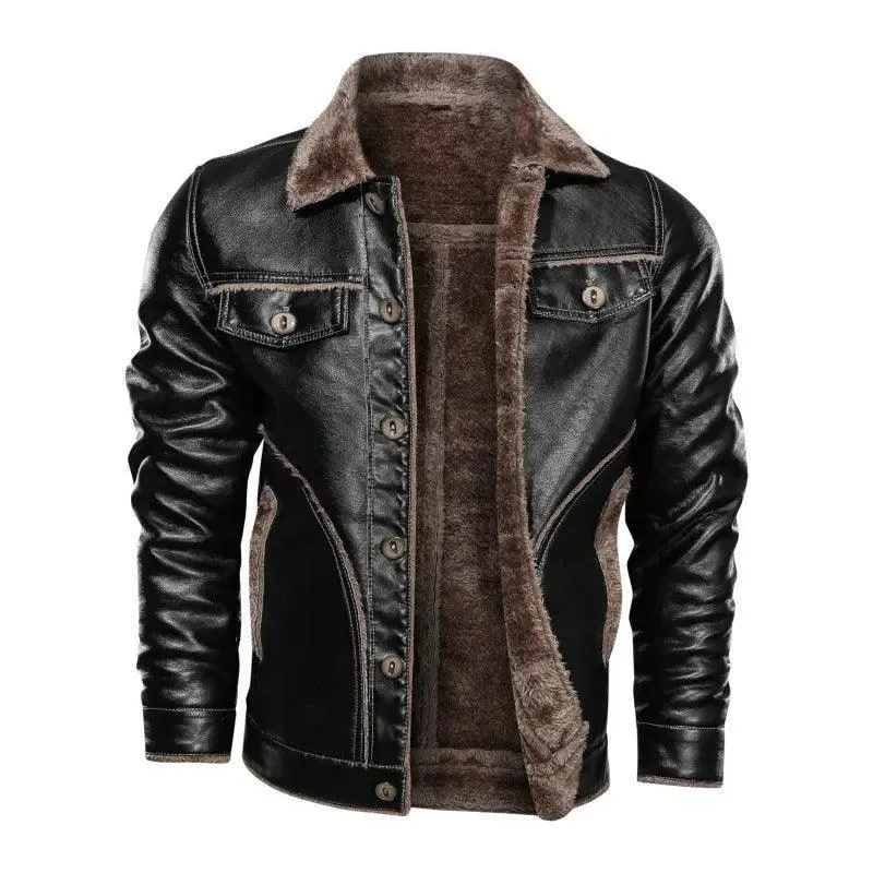 Thickening Warm Leather Jackets