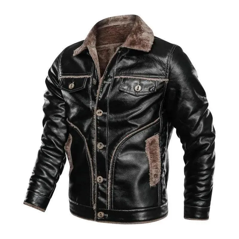 Thickening Warm Leather Jackets