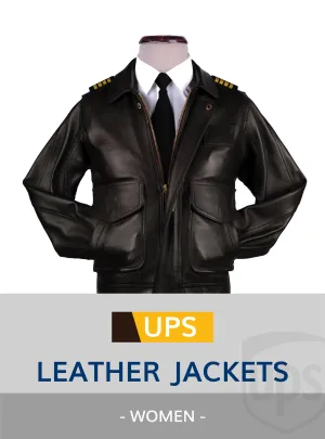 UPS BROWN UNIFORM LEATHER JACKETS WOMEN