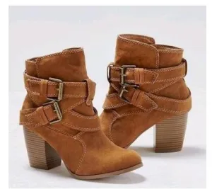 Vintage High Heels Ankle Boots