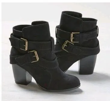 Vintage High Heels Ankle Boots