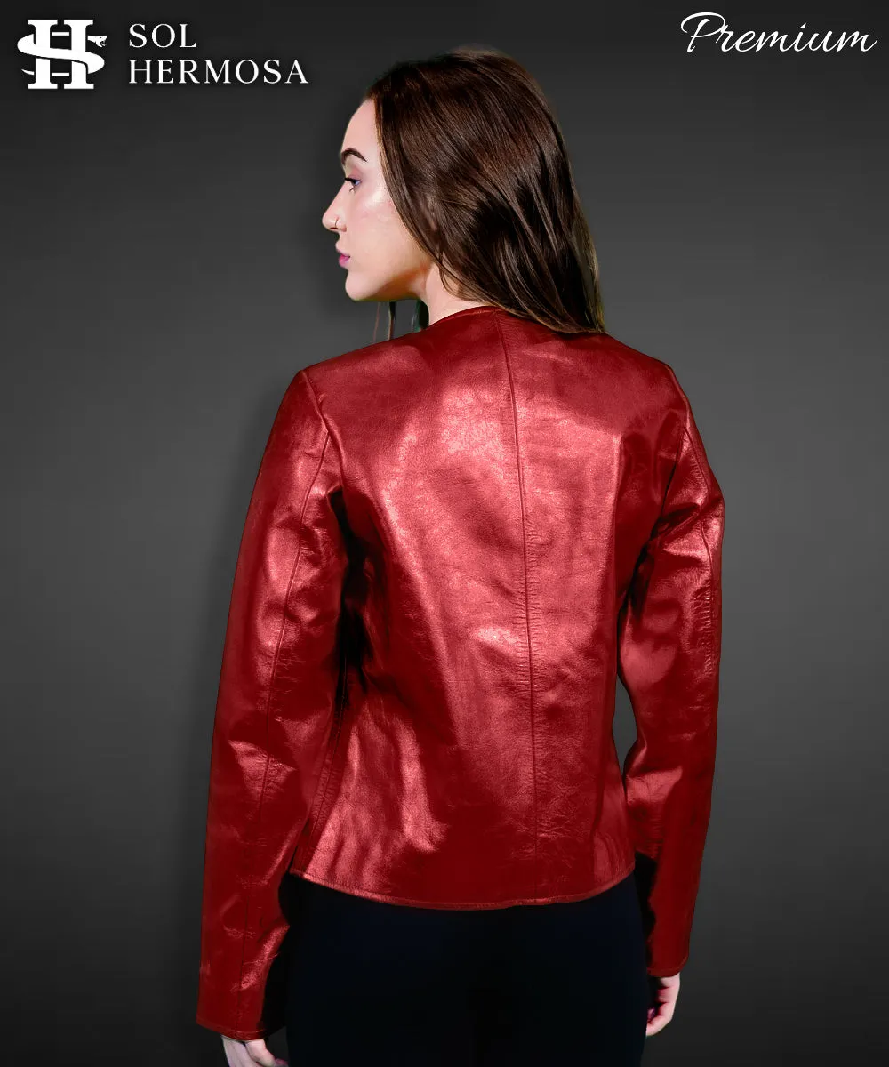 Women's Leather Jacket - Hestia