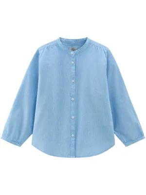 Woolrich Shirts Clear Blue